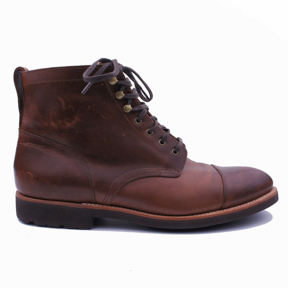 JCREW Kenton Cap-Toe Boots Burnished Tobacco - Picture 2 of 5